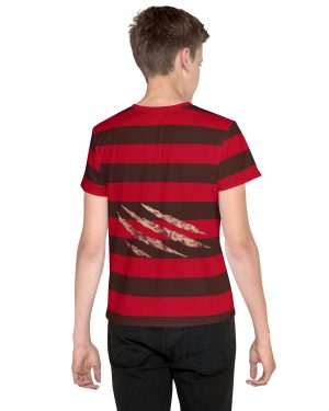 Freddy Nightmare Serial Killer Cosplay Costume Youth T-shirt