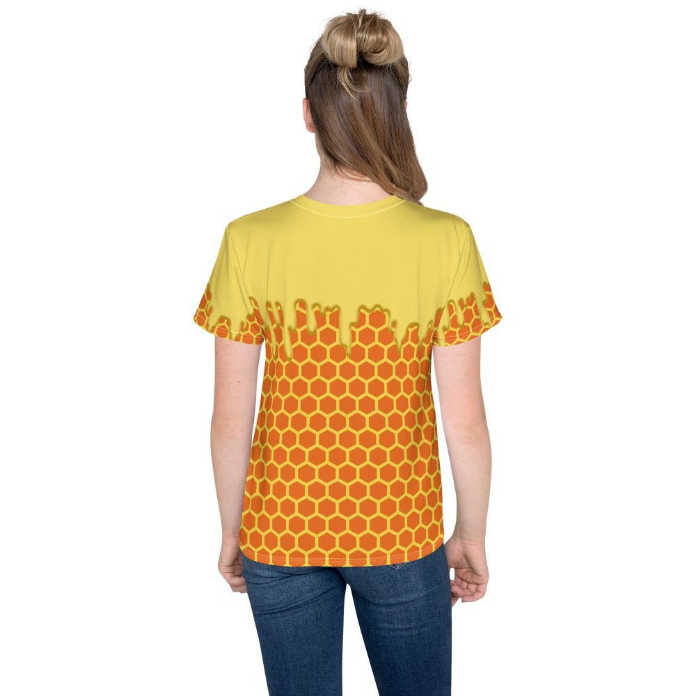 Honey Comb Halloween Cosplay Costume Youth T-Shirt - Image 2