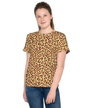 Leopard Jaguar Halloween Cosplay Costume Youth T-shirt