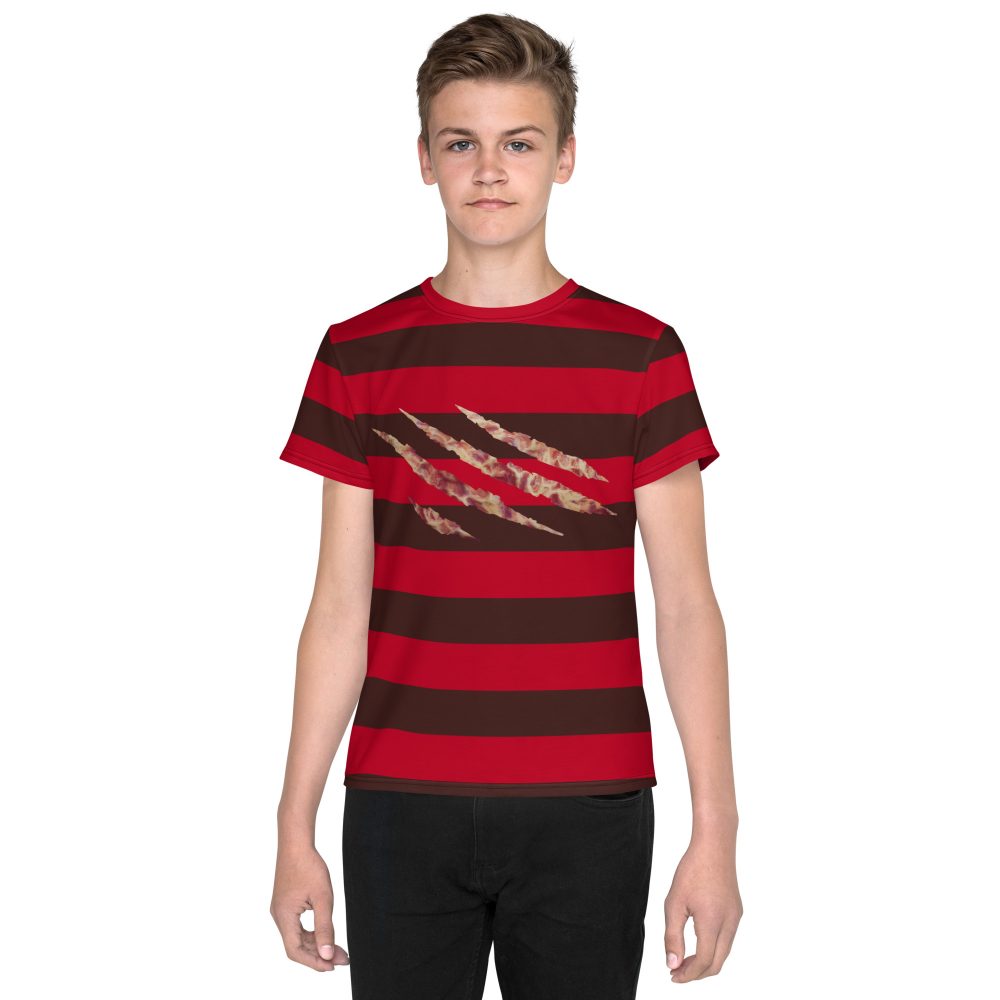 Freddy Nightmare Serial Killer Cosplay Costume Youth T-shirt