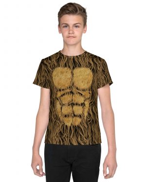 Sasquatch Big Foot Chewbacca Halloween Cosplay Costume Youth T-shirt