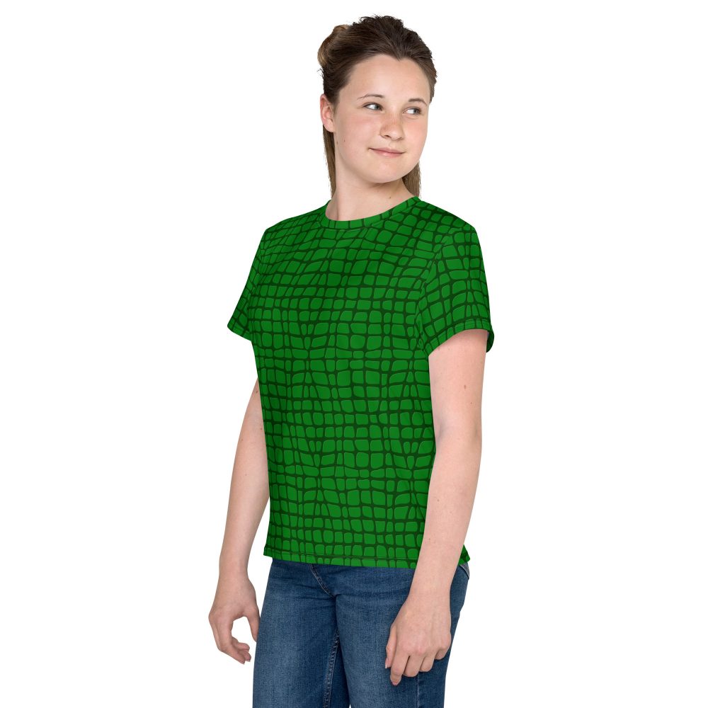 Alligator - Crocodile Halloween Cosplay Costume Youth T-shirt - Image 4