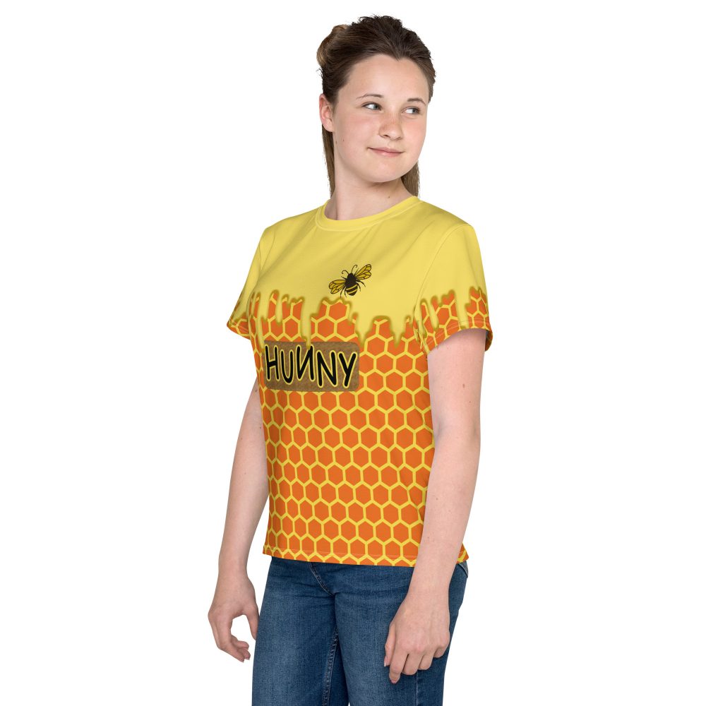 Honey Comb Halloween Cosplay Costume Youth T-Shirt - Image 4