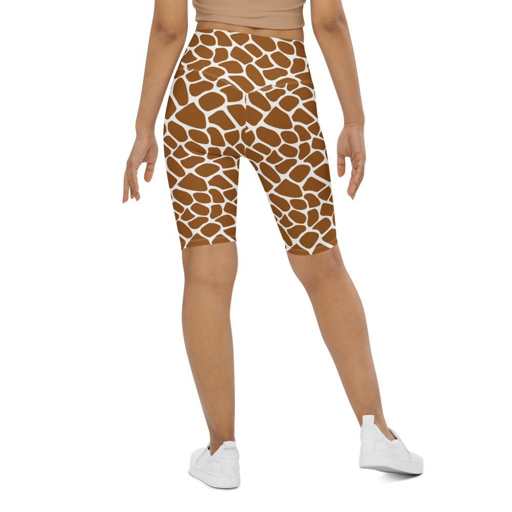 Giraffe Costume Animal Print Safari Halloween Cosplay Bike Shorts - Image 7