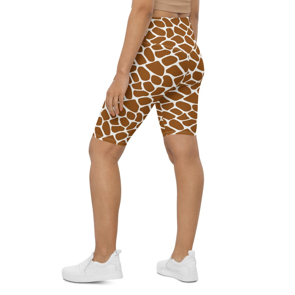 Giraffe Costume Animal Print Safari Halloween Cosplay Bike Shorts - Image 5