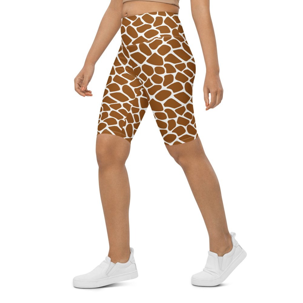 Giraffe Costume Animal Print Safari Halloween Cosplay Bike Shorts - Image 6