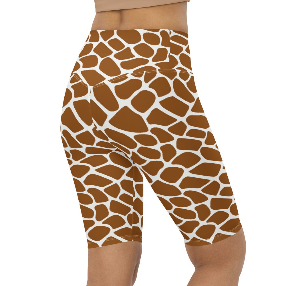 Giraffe Costume Animal Print Safari Halloween Cosplay Bike Shorts - Image 4