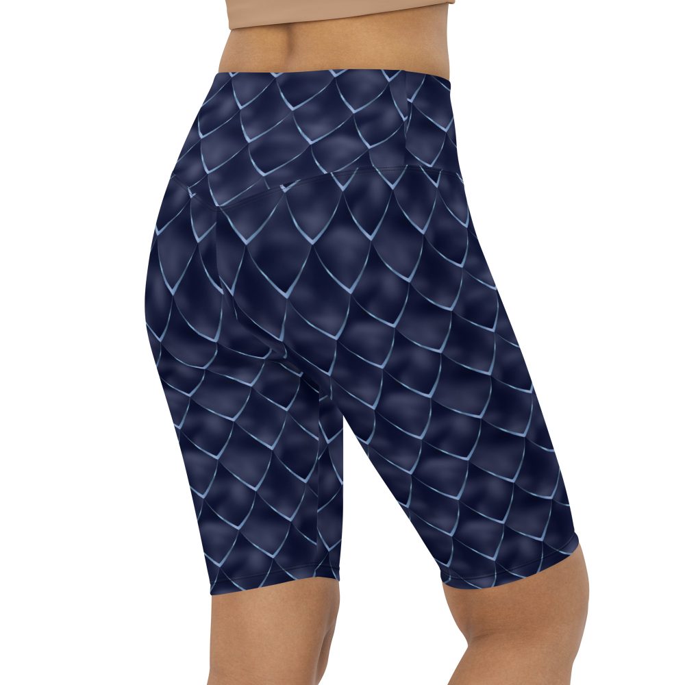 Dragon Cosplay Costume Navy Blue Scales Bike Shorts - Image 4