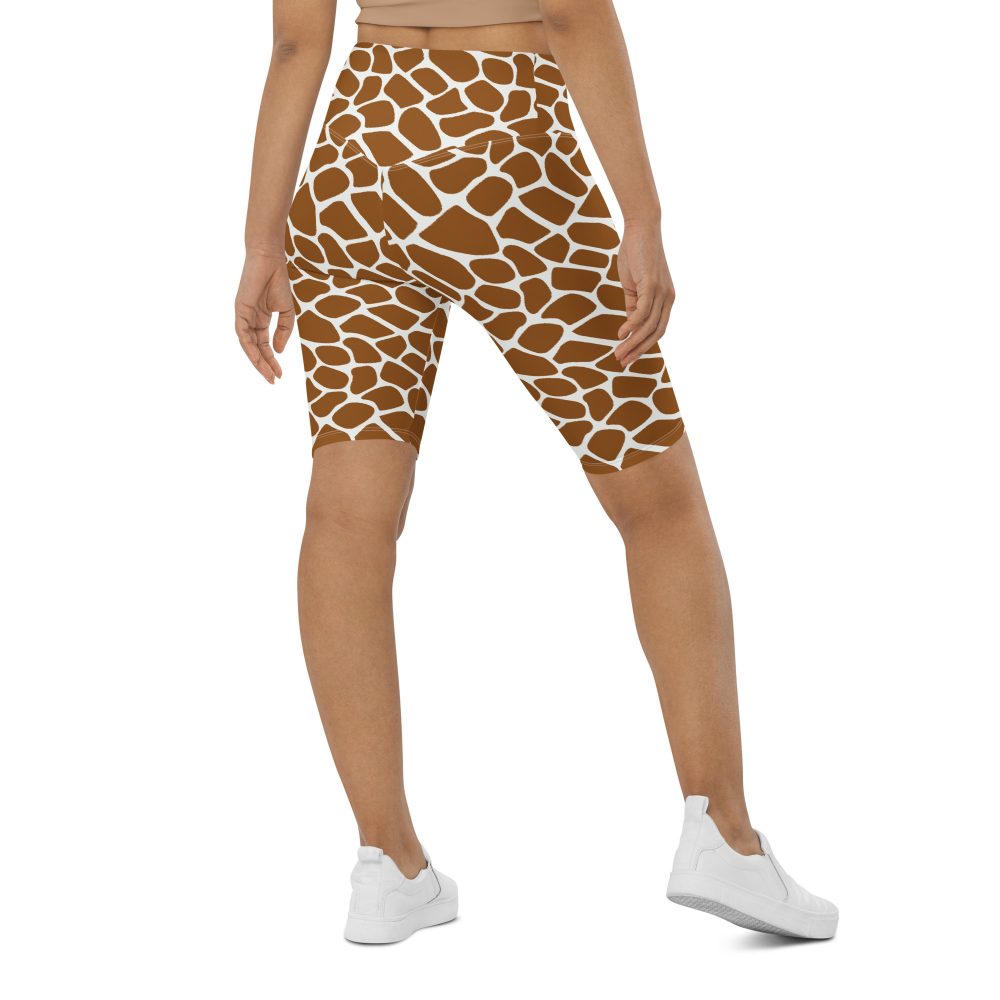 Giraffe Costume Animal Print Safari Halloween Cosplay Bike Shorts - Image 2