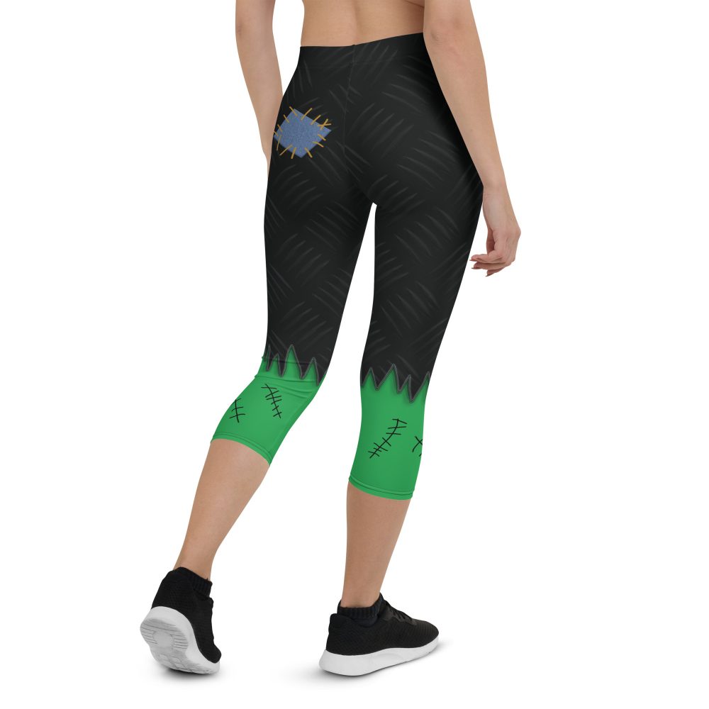 Frankenstein Halloween Cosplay Costume Capri Leggings - Image 2