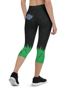 Frankenstein Halloween Cosplay Costume Capri Leggings