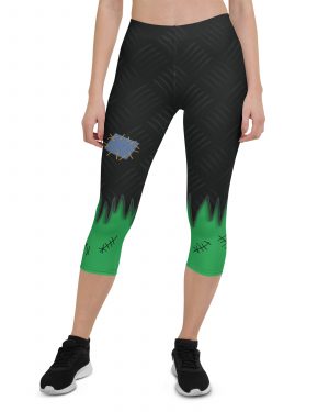 Frankenstein Halloween Cosplay Costume Capri Leggings