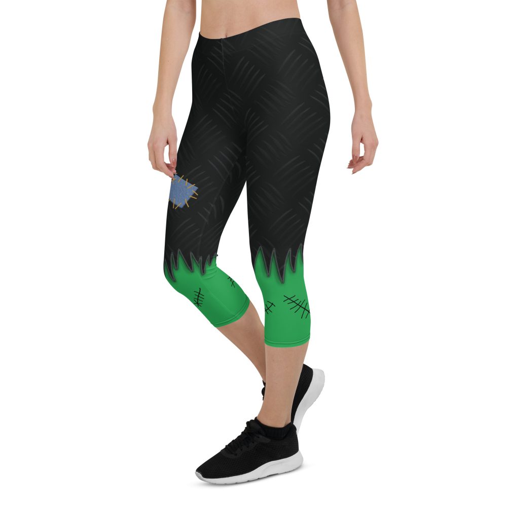 Frankenstein Halloween Cosplay Costume Capri Leggings - Image 5