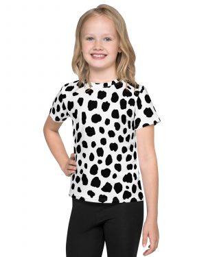 Dalmatian Puppy Dog Cosplay Halloween Costume Kids T-shirt