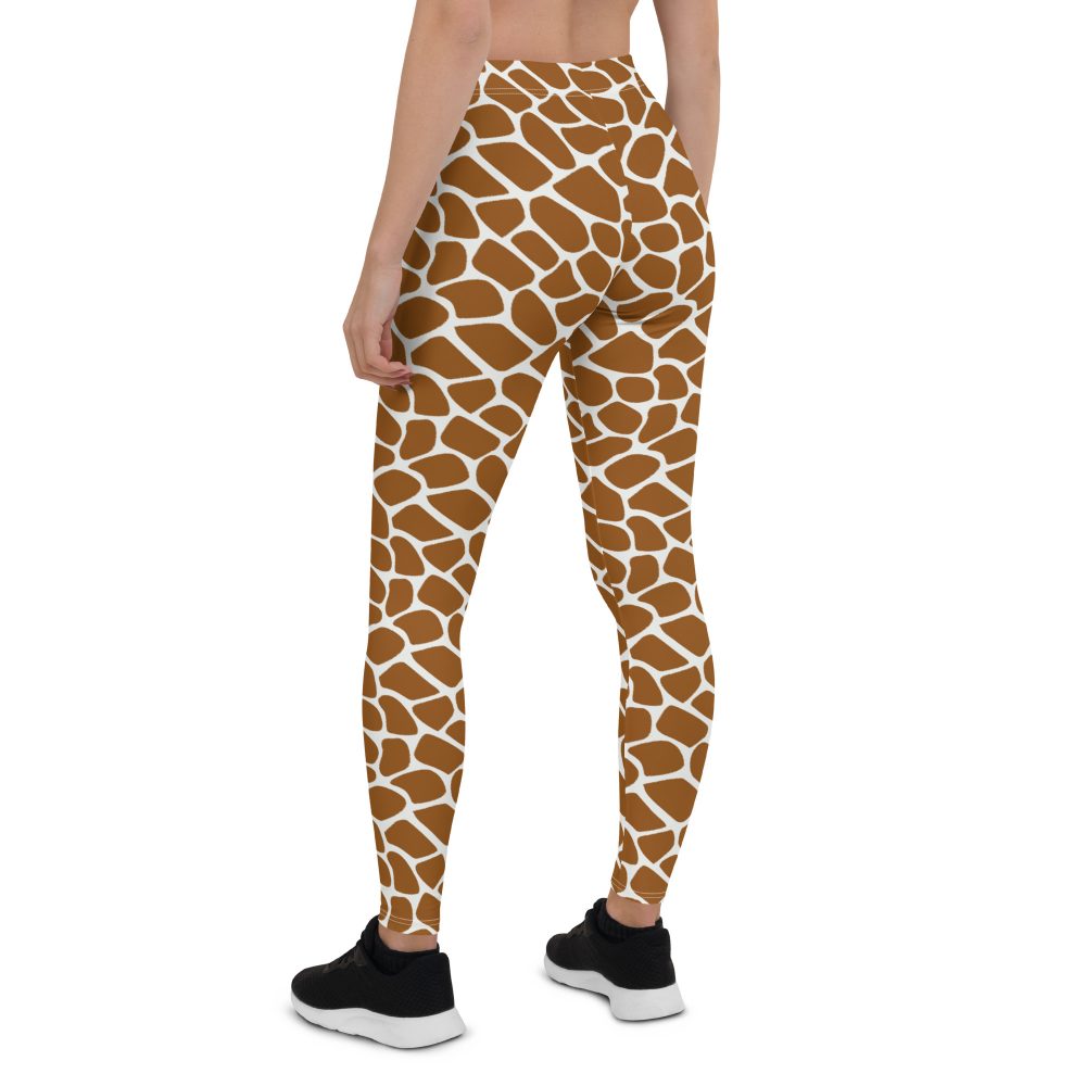 Giraffe Costume Animal Print Safari Halloween Cosplay Leggings - Image 2