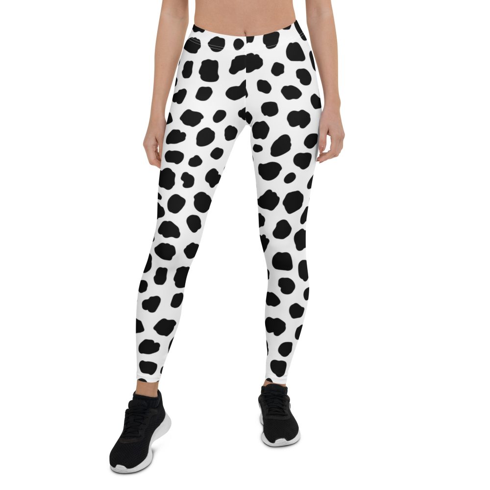 Dalmatian Puppy Dog Cosplay Halloween Costume Leggings