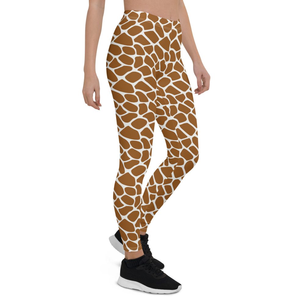 Giraffe Costume Animal Print Safari Halloween Cosplay Leggings - Image 5