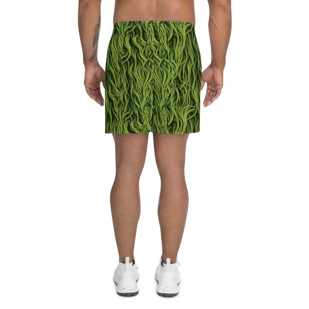 Green Fur Cosplay Costume Men's Athletic Shorts - Image 4