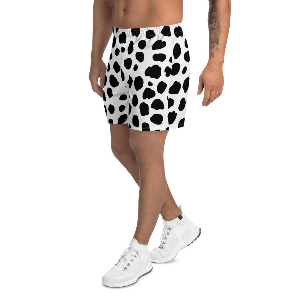 Dalmatian Puppy Dog Cosplay Halloween Costume Men's Athletic Shorts - Image 3