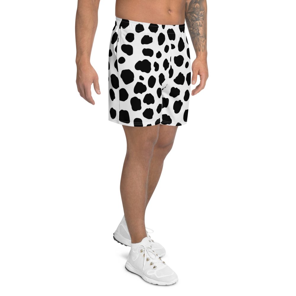 Dalmatian Puppy Dog Cosplay Halloween Costume Men's Athletic Shorts - Image 2