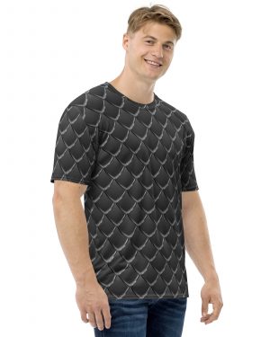 Dragon Cosplay Costume Black Scales Men’s t-shirt