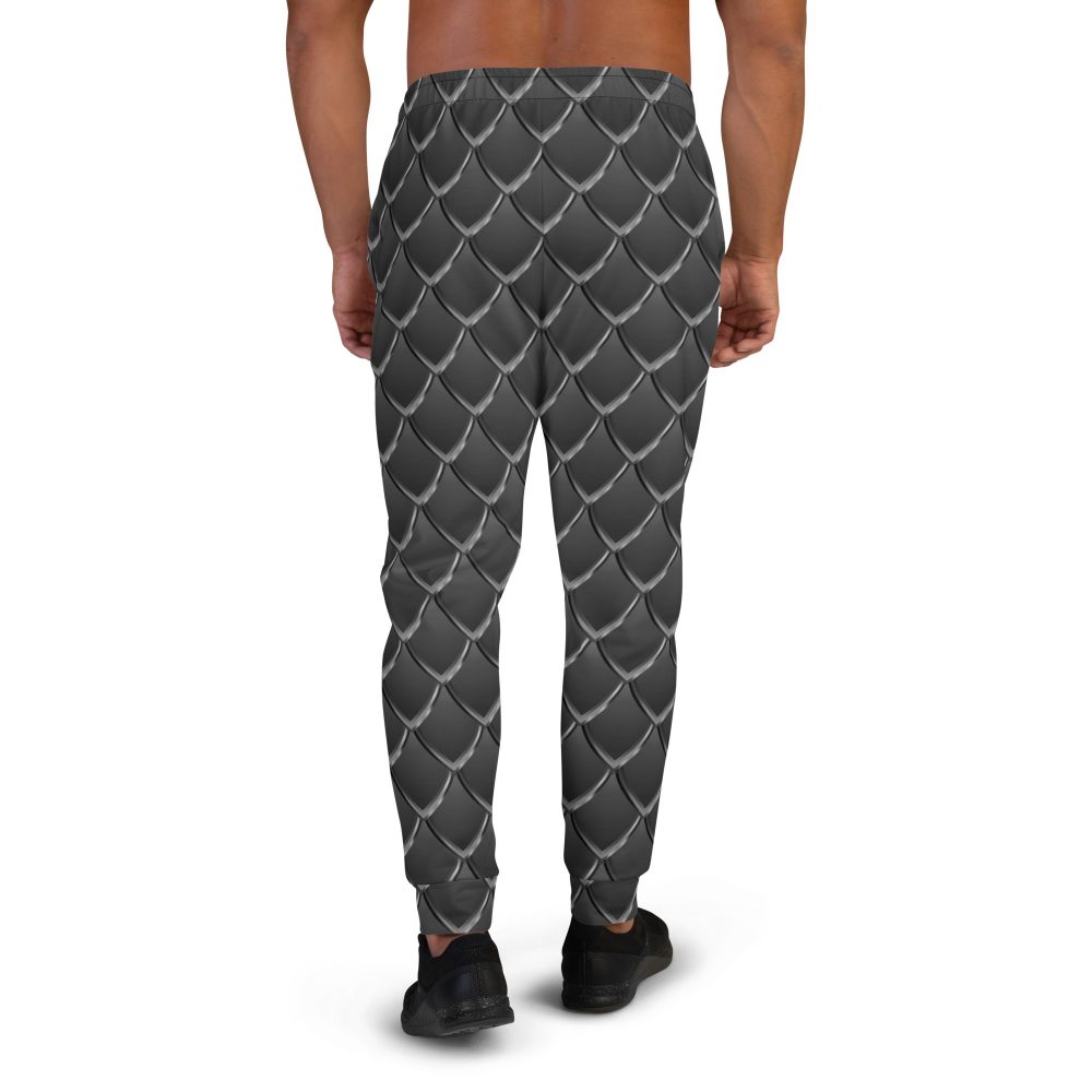 Dragon Cosplay Costume Black Scales Men's Joggers - Image 4