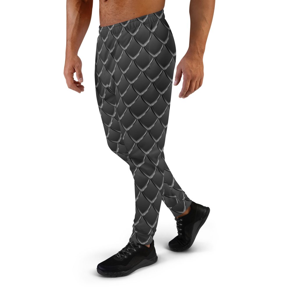 Dragon Cosplay Costume Black Scales Men's Joggers - Image 3