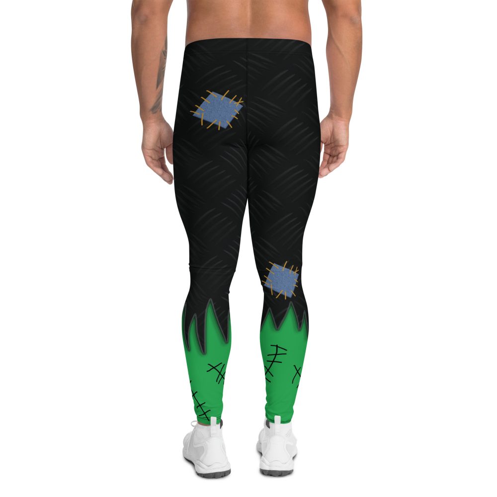 Frankenstein costume, monster costume, activewear, running, rundisney, rundisney costume, dance costume, men's costume, uv protection, men's leggings, leggings, meggings, polyester, spandex, gusset