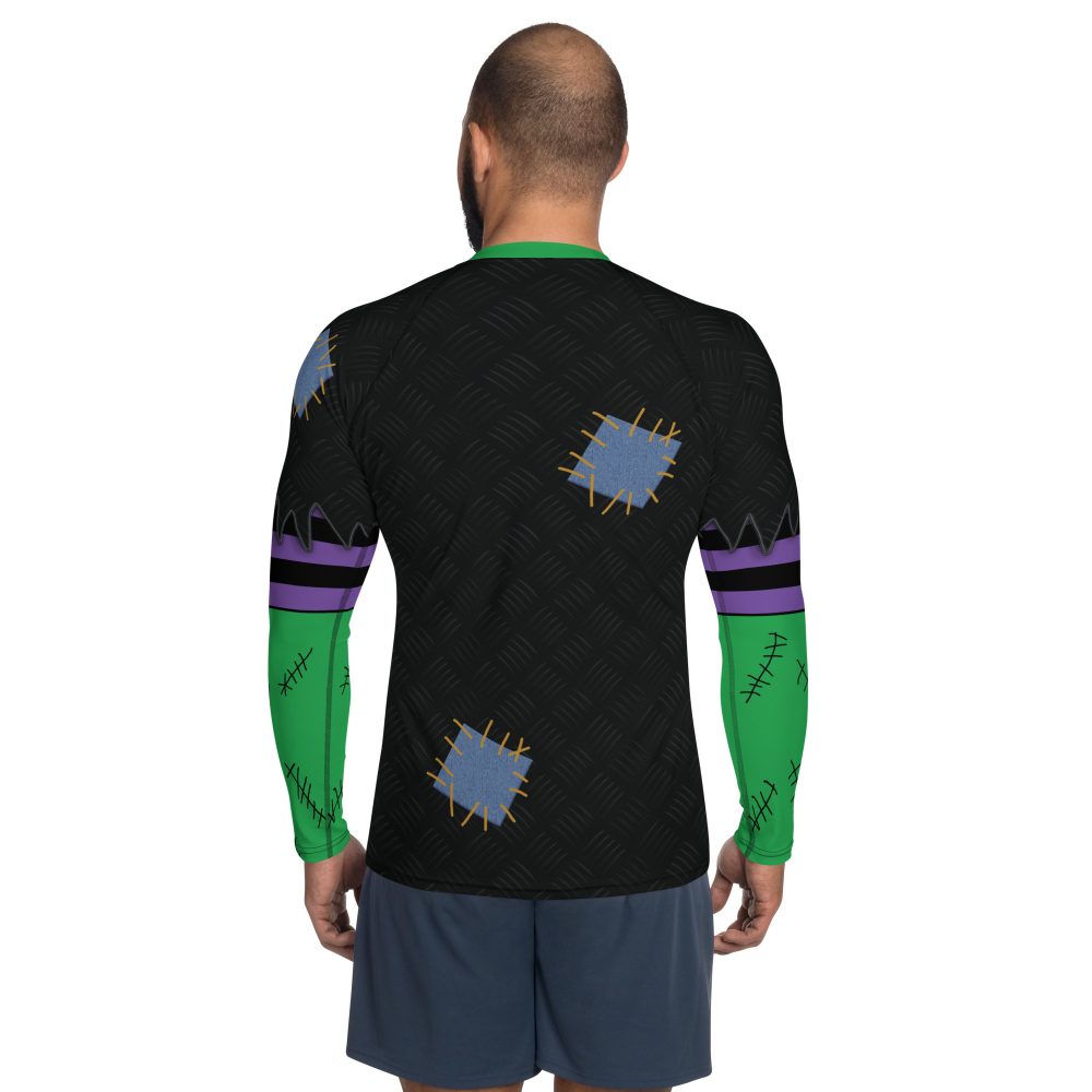 Frankenstein Halloween Cosplay Men's Rash Guard - Image 2