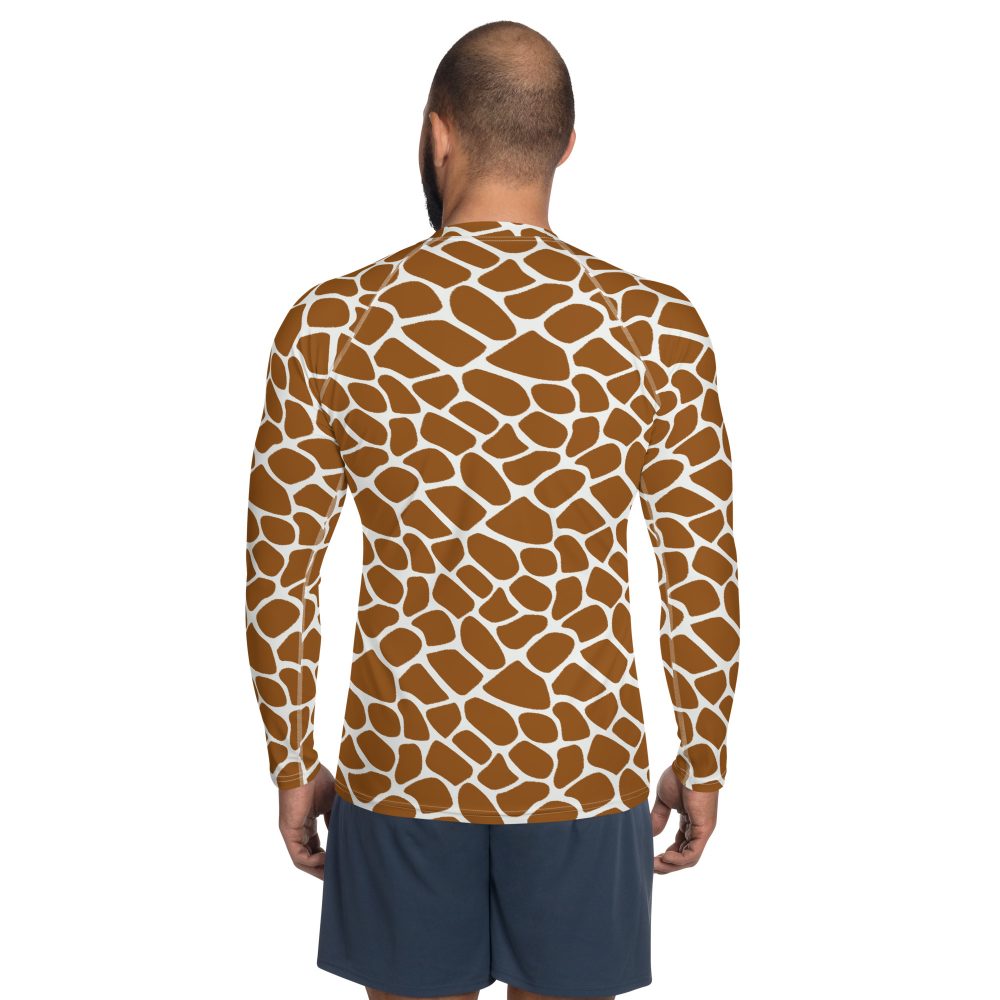 Giraffe Costume Animal Print Safari Halloween Cosplay Men's Rash Guard - Image 2