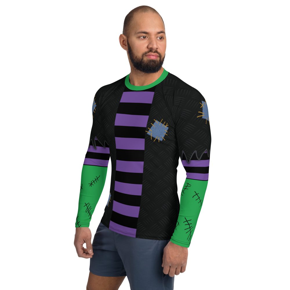 Frankenstein Halloween Cosplay Men's Rash Guard - Image 3