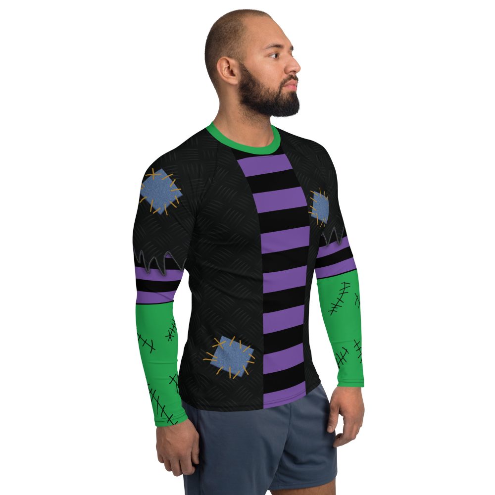 Frankenstein Halloween Cosplay Men's Rash Guard - Image 4