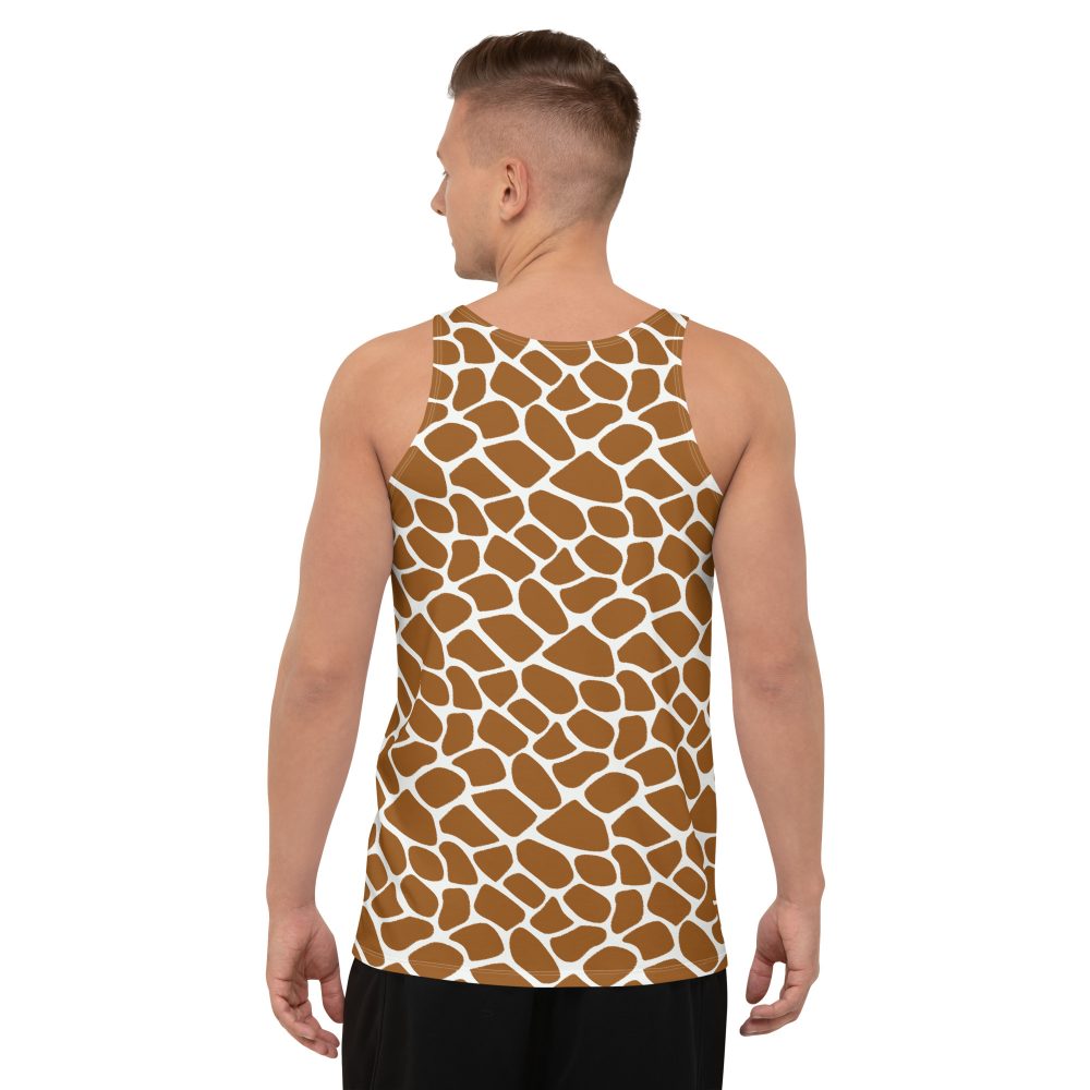 Giraffe Costume Animal Print Safari Halloween Cosplay Unisex Tank Top - Image 4