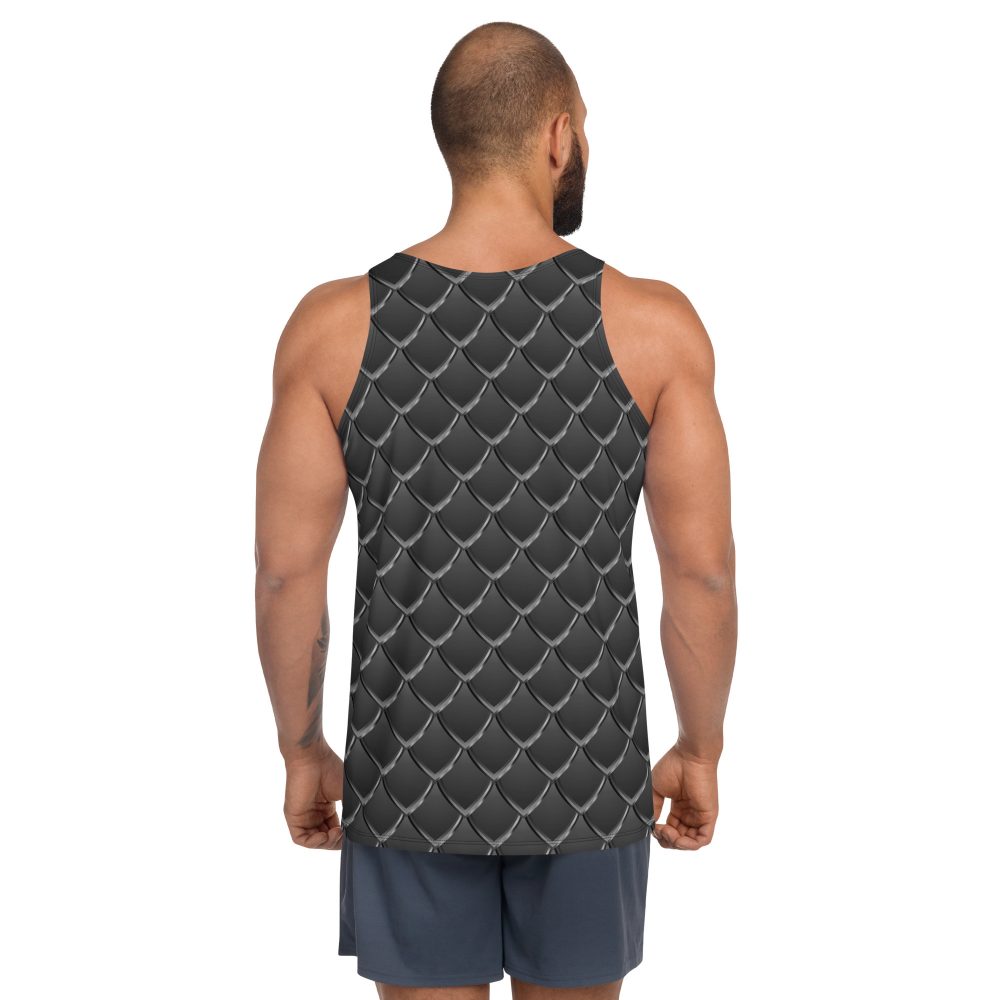 Dragon Cosplay Costume Black Scales Unisex Tank Top - Image 4