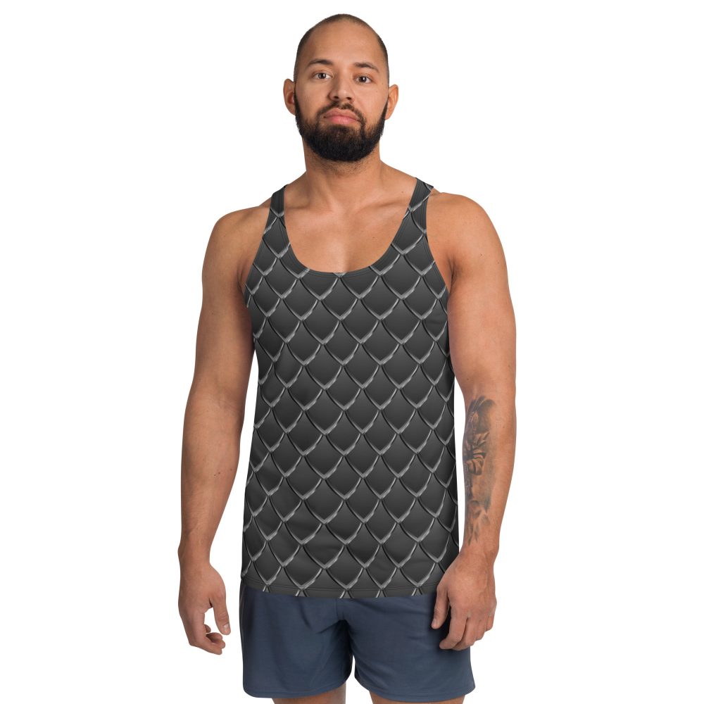 Dragon Cosplay Costume Black Scales Unisex Tank Top