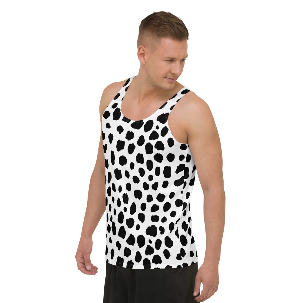 Dalmatian Puppy Dog Cosplay Halloween Costume Unisex Tank Top - Image 2