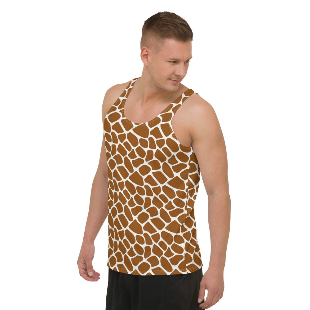 Giraffe Costume Animal Print Safari Halloween Cosplay Unisex Tank Top - Image 2