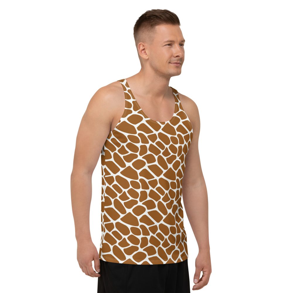 Giraffe Costume Animal Print Safari Halloween Cosplay Unisex Tank Top - Image 3