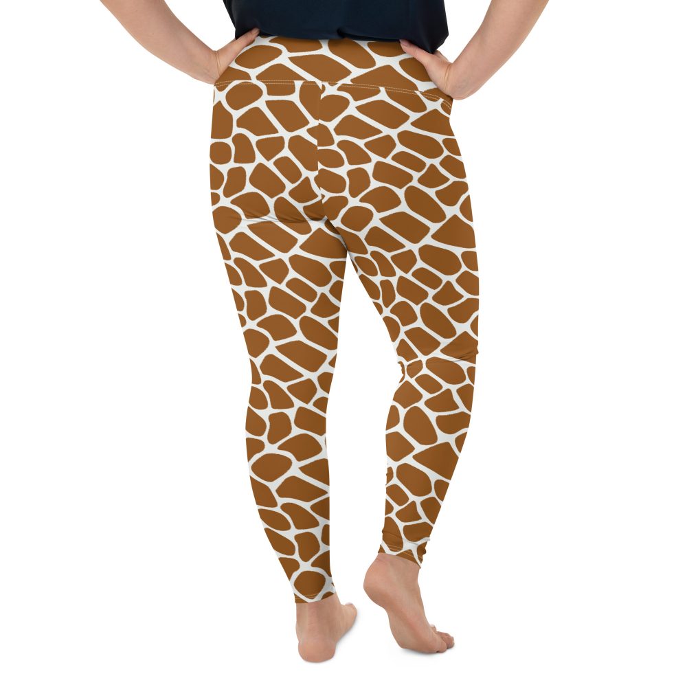 Giraffe Costume Animal Print Safari Halloween Cosplay Plus Size Leggings - Image 3