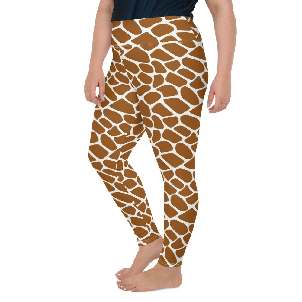 Giraffe Costume Animal Print Safari Halloween Cosplay Plus Size Leggings