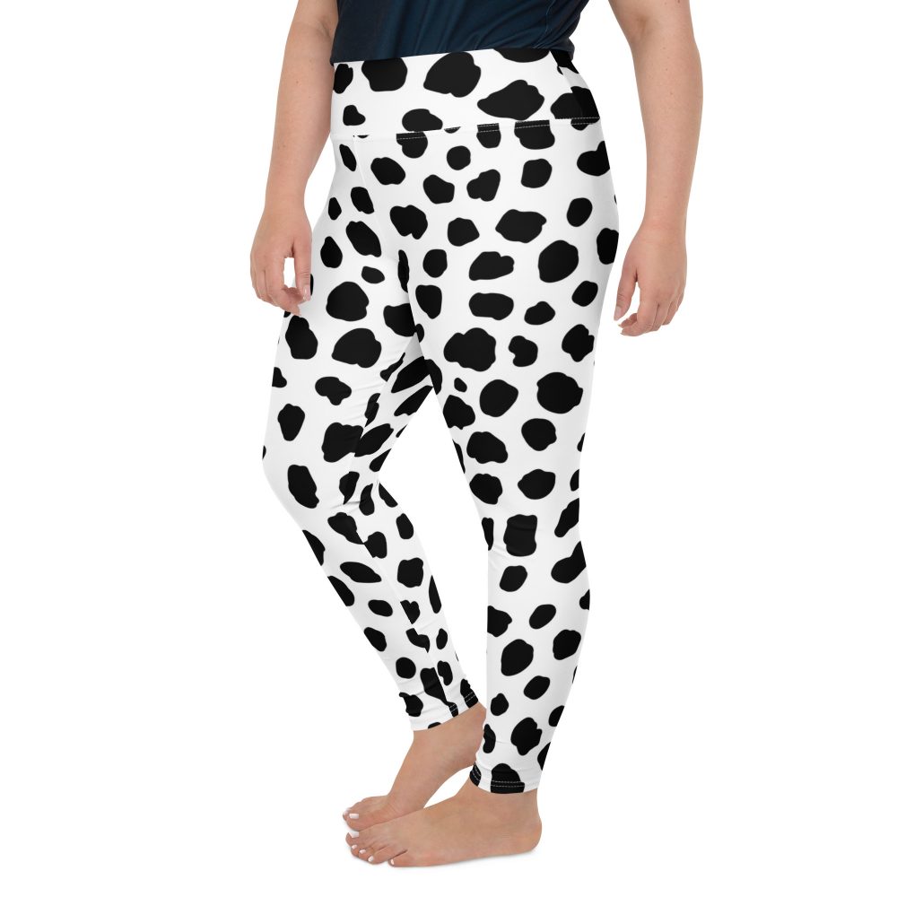 Dalmatian Puppy Dog Cosplay Halloween Costume Plus Size Leggings - Image 5