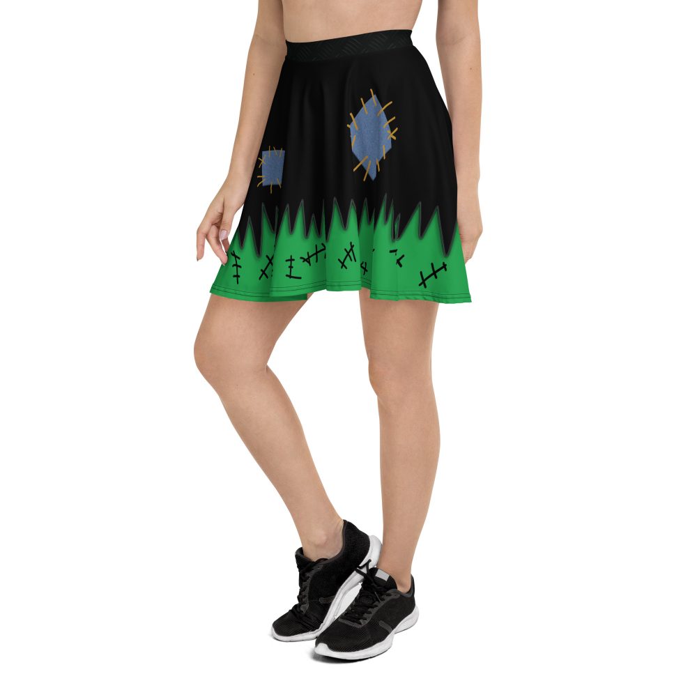 Frankenstein Halloween Cosplay Costume Skater Skirt - Image 3