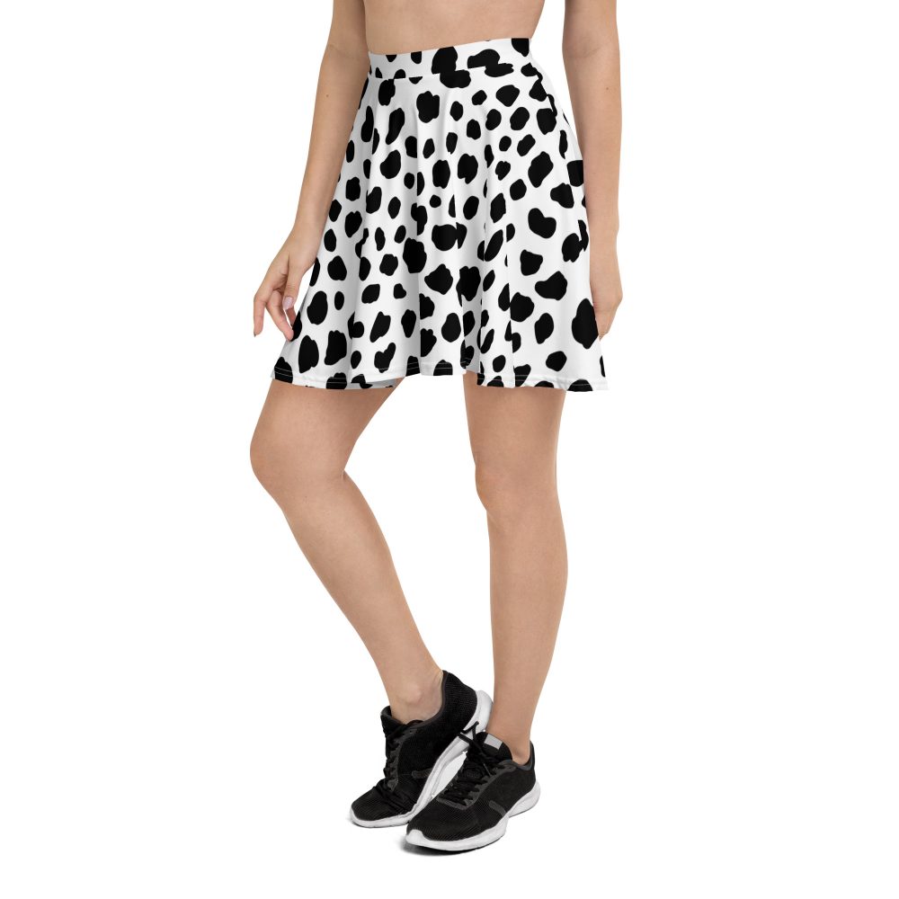 Dalmatian Puppy Dog Cosplay Halloween Costume Skater Skirt - Image 3