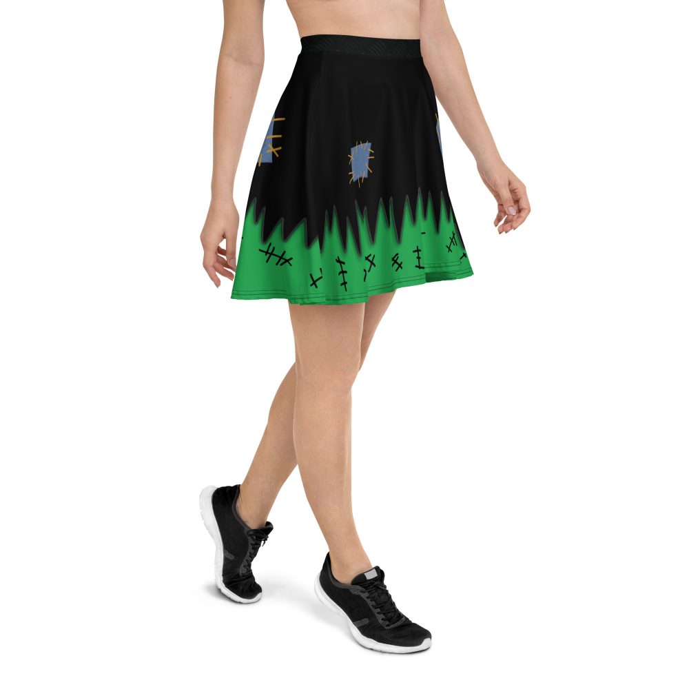 Frankenstein Halloween Cosplay Costume Skater Skirt - Image 4