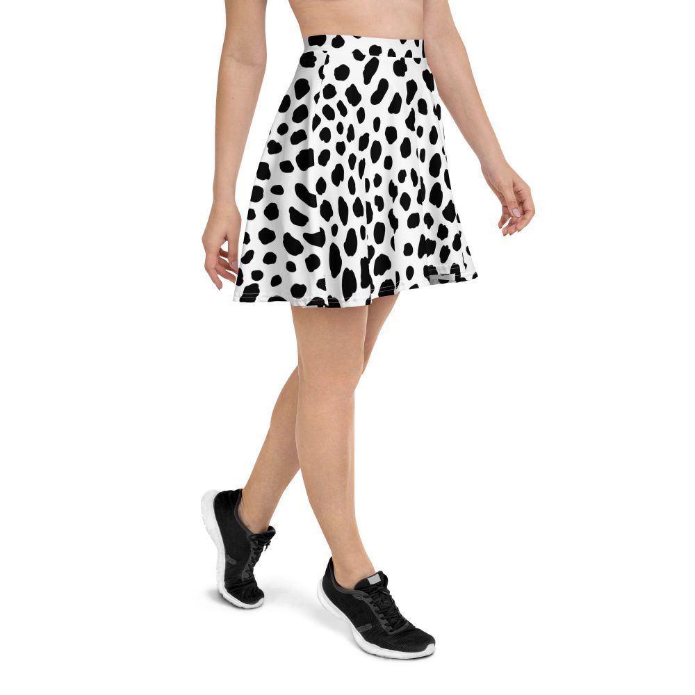 Dalmatian Puppy Dog Cosplay Halloween Costume Skater Skirt - Image 4