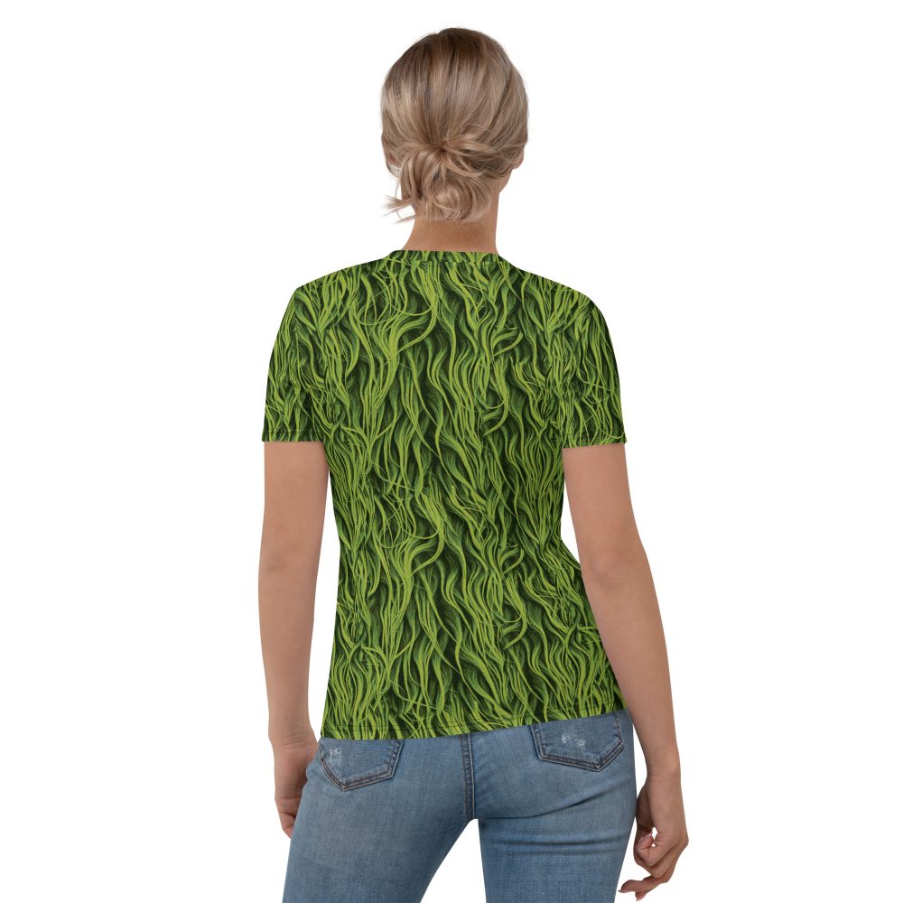 Green Fur Cosplay Costume Printed Women's T-shirt - Image 2