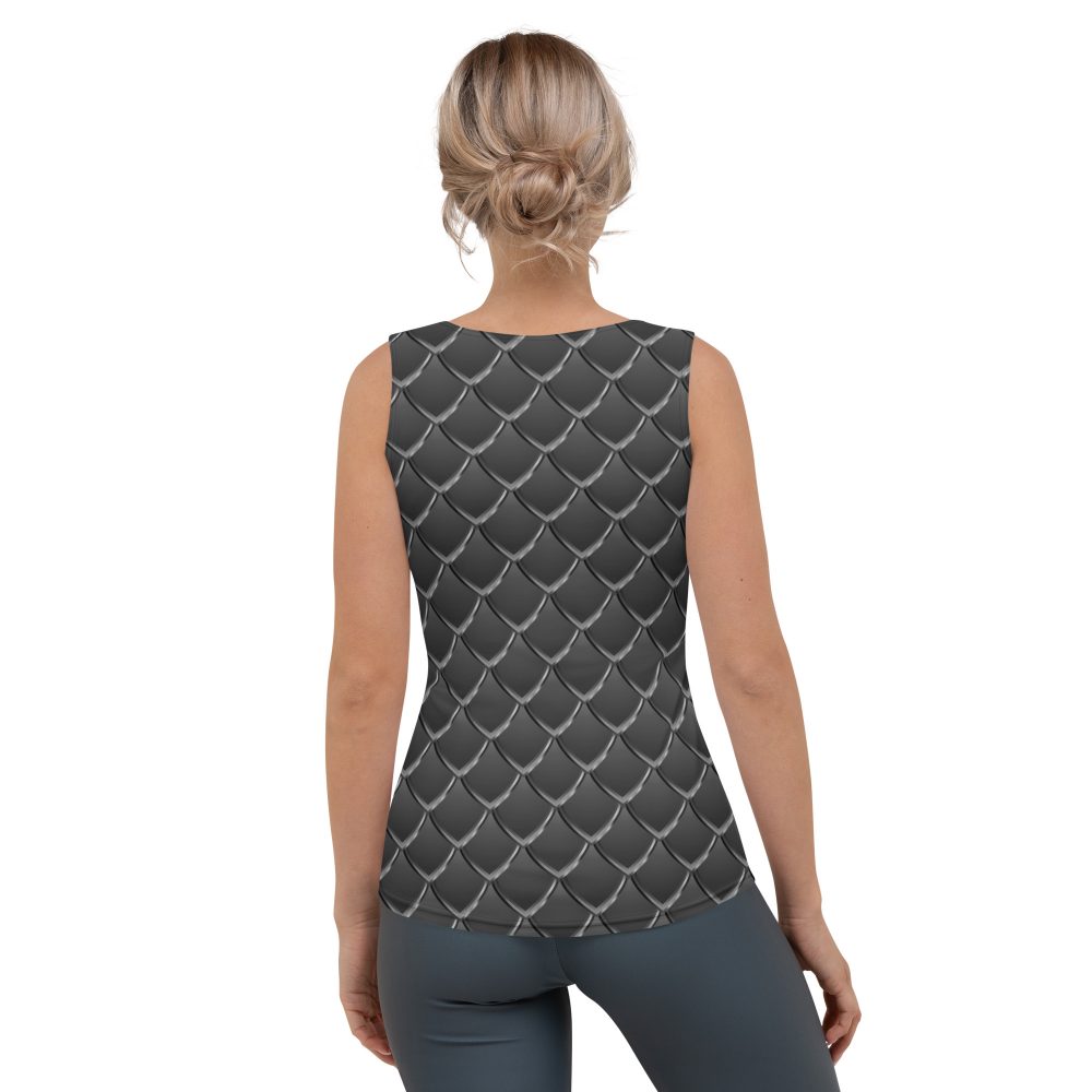 Dragon Cosplay Costume Black Scales Tank Top - Image 2