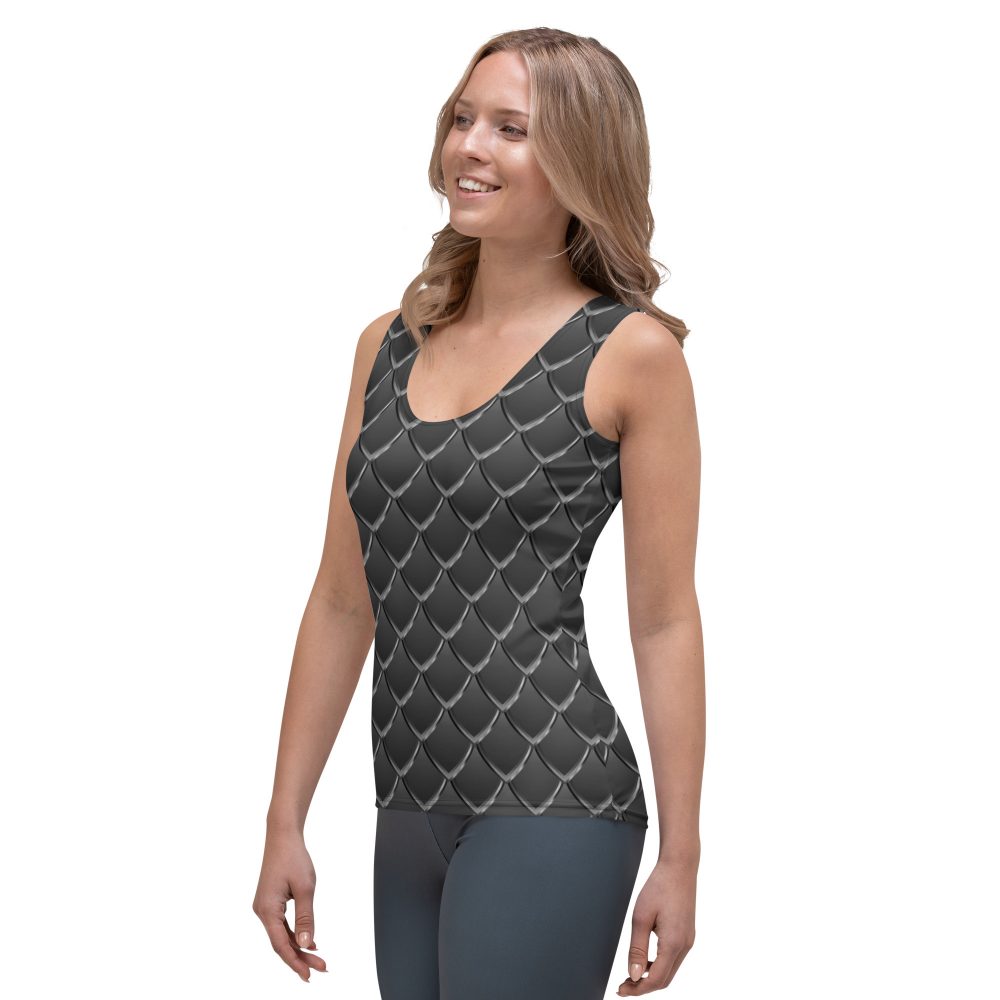 Dragon Cosplay Costume Black Scales Tank Top - Image 3