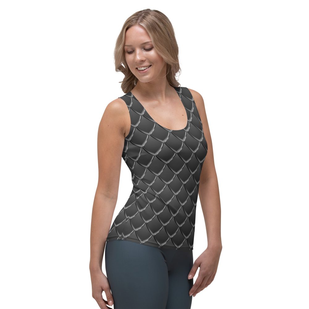 Dragon Cosplay Costume Black Scales Tank Top - Image 4