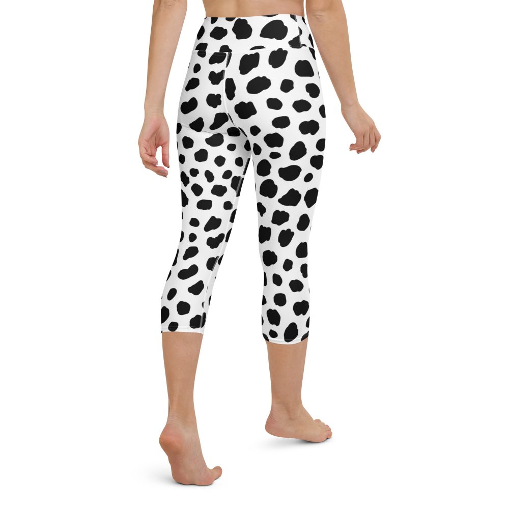 Dalmatian Puppy Dog Cosplay Halloween Costume Yoga Capri Leggings - Image 6